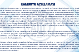 Kamuoyu Açıklaması