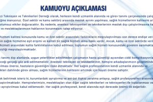 Kamuoyu Açıklaması