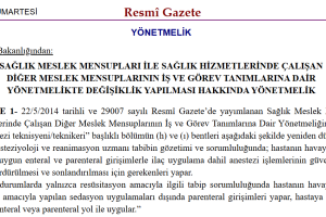 Görev Tanımlarımız Resmi Gazete'de Yayımlandı