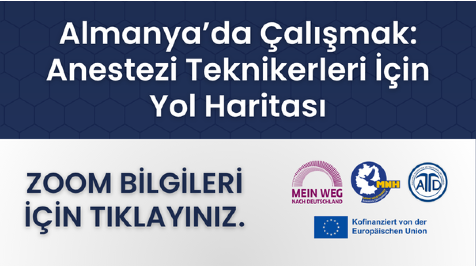 Webinar: Almanya’da Çalışmak: Anestezi Teknikerleri İçin Yol Haritası