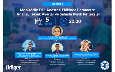 Webinar: Monitörün Dili: Anestezi Ekibinde Parametre Analizi, Teknik Ayarlar ve Sahada Klinik Refleksler